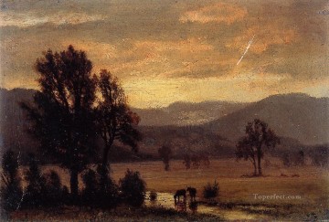  Cattle Art Painting - Landscape with Cattle Albert Bierstadt